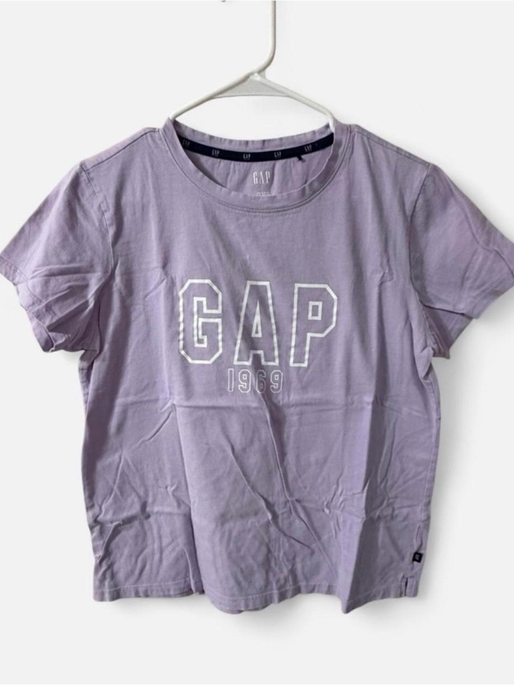 GAP 1969 Women's Lavender Logo Crewneck Tee